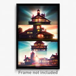 Pixel Art Poster - Admirable Madhouse (8 Bit Psychedelic Video Game Print)
