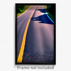 Pixel Art Poster - Droopy Road (8 Bit Psychedelic Trippy Weird Video Game Print)