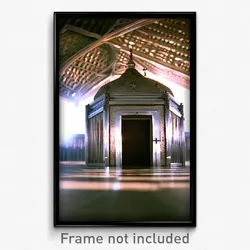 Pixel Art Poster - Memorable Mausoleum (8 Bit Psychedelic Video Game Print)