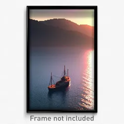 Pixel Art Poster - Mellow Strait (8 Bit Psychedelic Trippy Video Game Print)