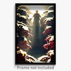 Pixel Art Poster - Crowded Maw (8 Bit Psychedelic Trippy Weird Video Game Print)