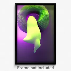Pixel Art Poster - Rubbery Vicarge (8 Bit Psychedelic Trippy Video Game Print)