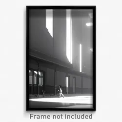 Pixel Art Poster - Colorless School (8 Bit Psychedelic Trippy Video Game Print)