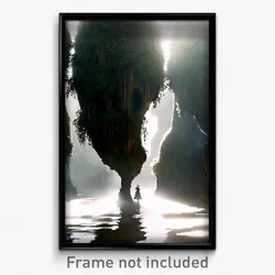 Pixel Art Poster - Dramatic Hollow (8 Bit Psychedelic Trippy Video Game Print)