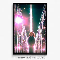 Pixel Art Poster - Sparkling Giant (8 Bit Psychedelic Trippy Video Game Print)