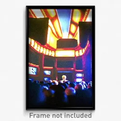 Pixel Art Poster - Elderly Movie Festival (8 Bit Psychedelic Video Game Print)