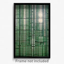 Pixel Art Poster - Elderly Matrix (8 Bit Psychedelic Trippy Video Game Print)
