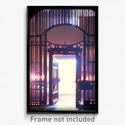 Pixel Art Poster - Extra Large Gate (8 Bit Psychedelic Trippy Video Game Print)