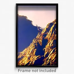 Pixel Art Poster - Rough Ridgeline (8 Bit Psychedelic Trippy Video Game Print)