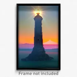 Pixel Art Poster - Great Beacon (8 Bit Psychedelic Trippy Video Game Print)