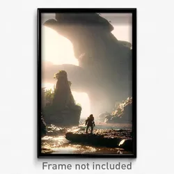 Pixel Art Poster - Outstanding Outcropping (8 Bit Psychedelic Video Game Print)