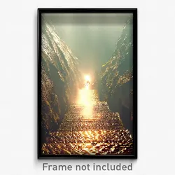 Pixel Art Poster - Dirty Climb (8 Bit Psychedelic Trippy Weird Video Game Print)