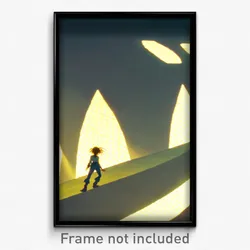 Pixel Art Poster - Wiggly Respite (8 Bit Psychedelic Trippy Video Game Print)