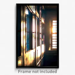 Pixel Art Poster - Crowded Window (8 Bit Psychedelic Trippy Video Game Print)