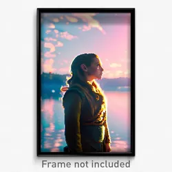 Pixel Art Poster - Creative Pike (8 Bit Psychedelic Trippy Video Game Print)