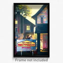 Pixel Art Poster - Spotted Madhouse (8 Bit Psychedelic Trippy Video Game Print)