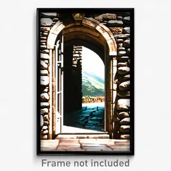 Pixel Art Poster - Quaint Stone (8 Bit Psychedelic Trippy Video Game Print)