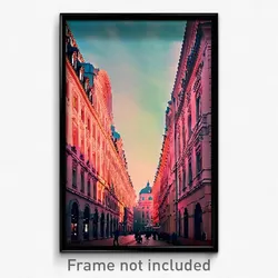 Pixel Art Poster - Gorgeous Vienna (8 Bit Psychedelic Trippy Video Game Print)
