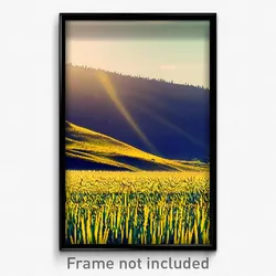 Pixel Art Poster - Tremendous Grassland (8 Bit Psychedelic Video Game Print)