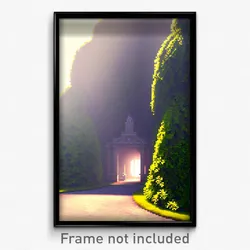 Pixel Art Poster - Extra Small Demesne (8 Bit Psychedelic Video Game Print)