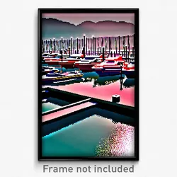 Pixel Art Poster - Well Made Marina (8 Bit Psychedelic Trippy Video Game Print)