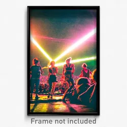 Pixel Art Poster - Musty Music Festival (8 Bit Psychedelic Video Game Print)