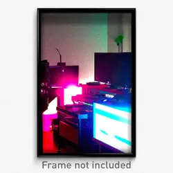 Pixel Art Poster - Bold Computer (8 Bit Psychedelic Trippy Video Game Print)