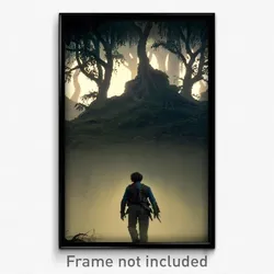 Pixel Art Poster - Murky Glen (8 Bit Psychedelic Trippy Weird Video Game Print)
