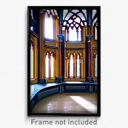 Pixel Art Poster - Shiny Cloister (8 Bit Psychedelic Trippy Video Game Print)
