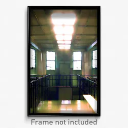 Pixel Art Poster - Nifty Asylum (8 Bit Psychedelic Trippy Video Game Print)
