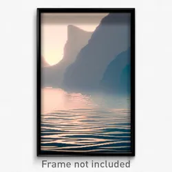Pixel Art Poster - Wavy Meander (8 Bit Psychedelic Trippy Video Game Print)