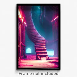 Pixel Art Poster - All Over The Place Sewer (8 Bit Psychedelic Video Game Print)