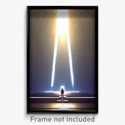 Pixel Art Poster - Smoggy Chute (8 Bit Psychedelic Trippy Video Game Print)