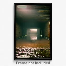 Pixel Art Poster - Damp Cellar (8 Bit Psychedelic Trippy Weird Video Game Print)