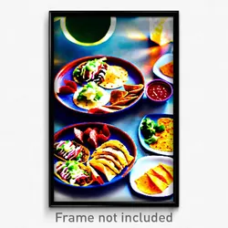 Pixel Art Poster - Voluminous Tacos (8 Bit Psychedelic Trippy Video Game Print)