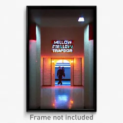 Pixel Art Poster - Mellow Trapdoor (8 Bit Psychedelic Trippy Video Game Print)