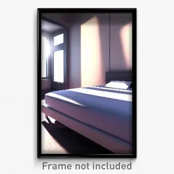 Pixel Art Poster - Smooth Bedroom (8 Bit Psychedelic Trippy Video Game Print)