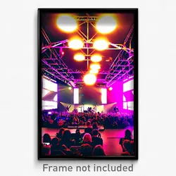Pixel Art Poster - Thorny Music Venue (8 Bit Psychedelic Video Game Print)