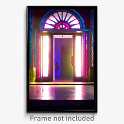 Pixel Art Poster - Esteemed Entrance (8 Bit Psychedelic Trippy Video Game Print)