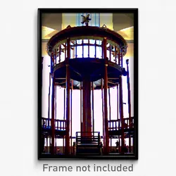 Pixel Art Poster - Enormous Pulpit (8 Bit Psychedelic Trippy Video Game Print)