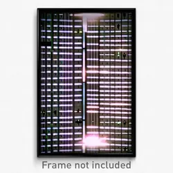 Pixel Art Poster - Busy Matrix (8 Bit Psychedelic Trippy Weird Video Game Print)