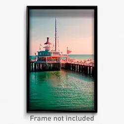 Pixel Art Poster - Quaint Gulf (8 Bit Psychedelic Trippy Weird Video Game Print)