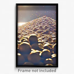Pixel Art Poster - Creative Heap (8 Bit Psychedelic Trippy Video Game Print)