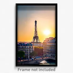 Pixel Art Poster - Buzzing Paris (8 Bit Psychedelic Trippy Video Game Print)