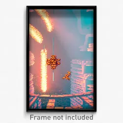 Pixel Art Poster - Nutty Meander (8 Bit Psychedelic Trippy Video Game Print)