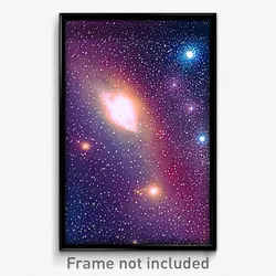 Pixel Art Poster - Puny Nebula (8 Bit Psychedelic Trippy Weird Video Game Print)