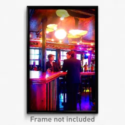 Pixel Art Poster - Stimulating Pub (8 Bit Psychedelic Trippy Video Game Print)