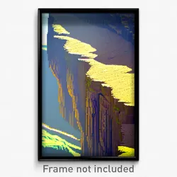 Pixel Art Poster - Squiggly Cliff (8 Bit Psychedelic Trippy Video Game Print)