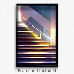 Pixel Art Poster - Mellow Stair (8 Bit Psychedelic Trippy Video Game Print)