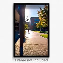 Pixel Art Poster - Glaring Campus (8 Bit Psychedelic Trippy Video Game Print)